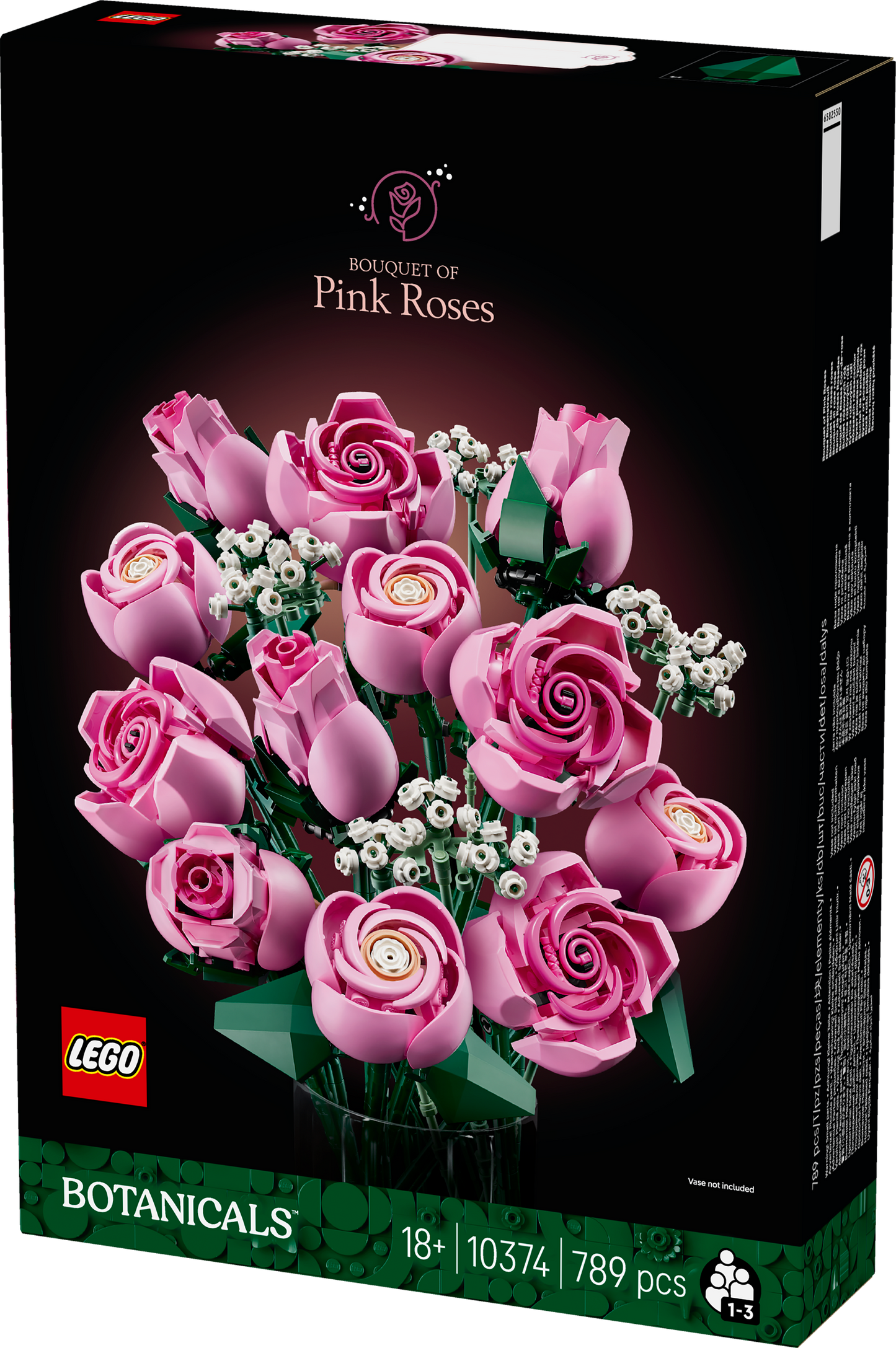 LEGO Botanicals Bukett med Rosa Rosor - 10374
