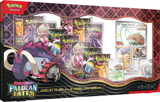 Pokémon Scarlet & Violet - Paldean Fates Great Tusk EX & Iron Treads