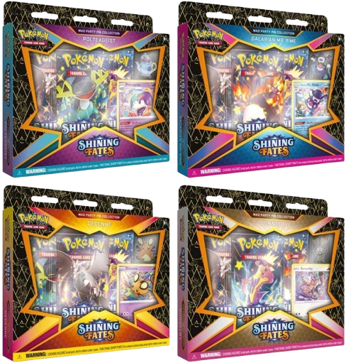 Pokémon - Shining Fates Mad Party Pin Collection