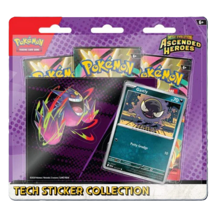 Pokémon Mega Evolution - Ascended Heroes – Tech Sticker Collection Gastly