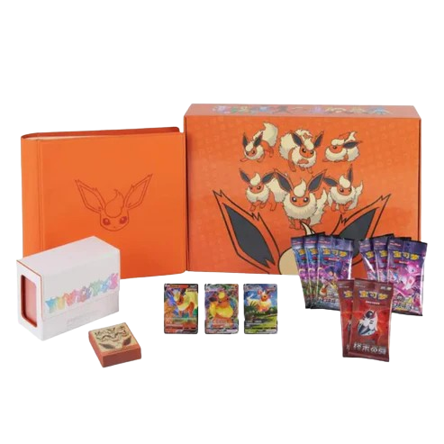 Pokémon TCG – Eevee Evolution Advanced Gift Box – Flareon - Kinesisk