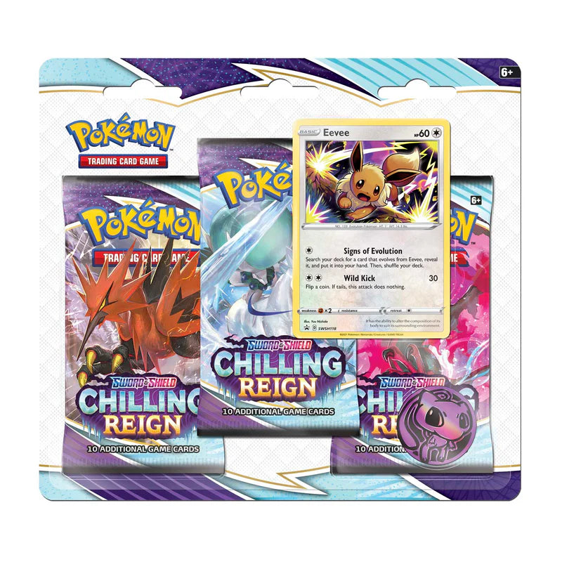 Pokémon Sword & Shield - Chilling Reign 3-Pack Blister